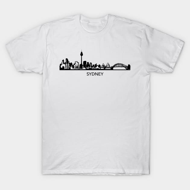 Sydney Skyline T-Shirt by Elenia Design